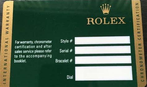 how to get a rolex warranty card|rolex new style warranty card.